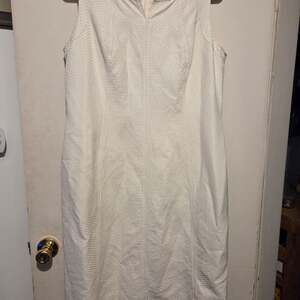 Talbots Embroidered Eyelet Sheath Dress